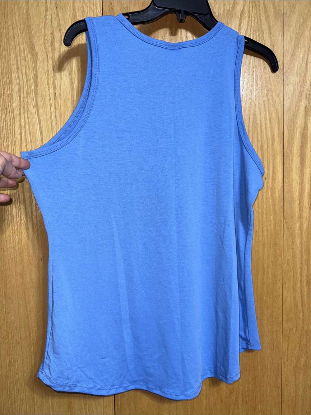 LuLaRoe Light Blue Scoop Neck Tank Top - Picture 4 of 4